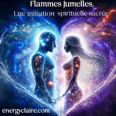 Les Flammes Jumelles, une initiation spirituelle rare sacrée www.energyclaire.com